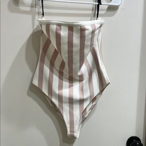 Striped One-Piece Swimsuit